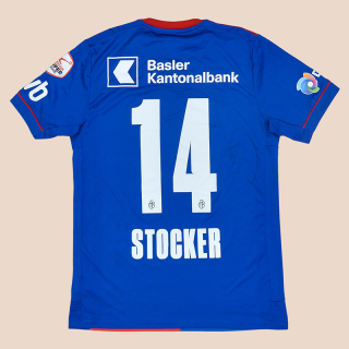 FC Basel 2020 - 2021 Match Issue Signed Home Shirt #14 Stocker (Very good) M
