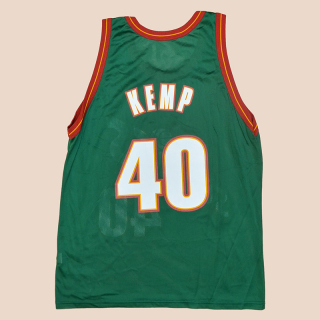  Seattle Supersonics NBA Basketball Shirt #40 Kemp (Very good) L (44)