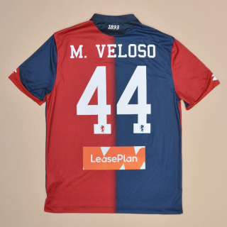 Genoa 2018 - 2019 Match Worn Home Shirt #44 M. Veloso (Excellent) L