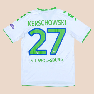 Wolfsburg 2015 - 2016 Match Issue SIgned Home Shirt #27 Kerschowski (Excellent) S