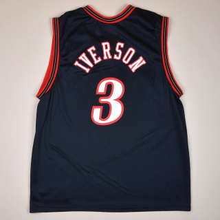 Philadelphia 76ers 2000 NBA Basketball Shirt #3 Iverson (Excellent) M