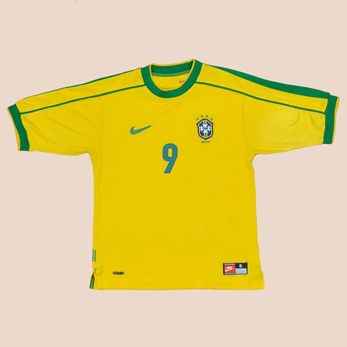 BRAZIL NATIONAL TEAM 1998/2000 HOME FOOTBALL SHIRT NIKE SOCCER